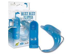 BUZZ BUZZ FLIPPER MASSAGER BLUE