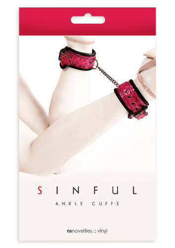 Sinful Ankle Cuffs Pink - Color Pink