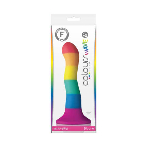 Colours - Pride Edition - 6'' Wave Dildo - Rainbow