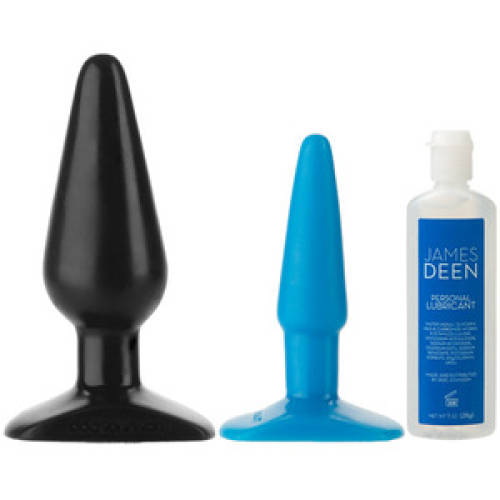 DILDO ANAL JAMES DEEN SIGNATURE ANAL TRAINER KIT, lungime 14 cm