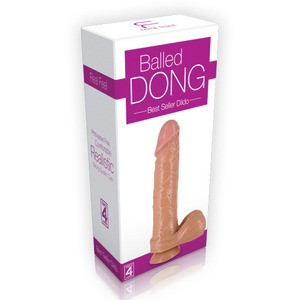 Dildo BALLED DONG, lungime 21 cm