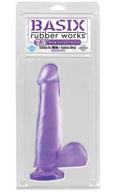Dildo Basix Rubber Works - 7.5'' Suction Cup Dong