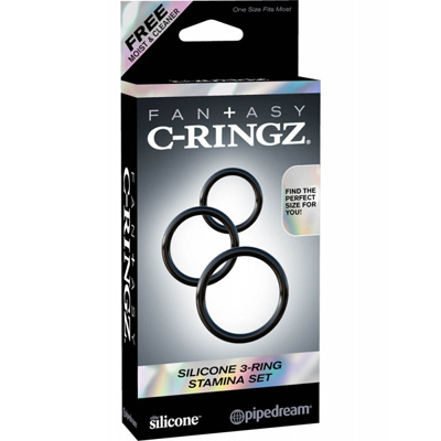 Fantasy C-Ringz Silicone 3-Ring Stamina Set - Diameter (cm) 