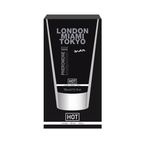 Hot Crema de Corp cu Feromoni Pentru Barbati London Miami Tokyo 150ml