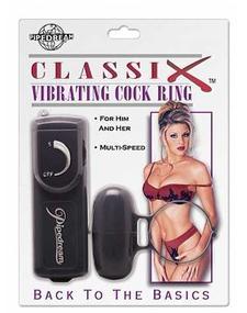 Inel erectie penis vibrator Classix Cock Ring Black