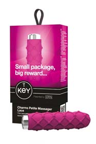 KEY Charms Lace Massager Raspberry Pink