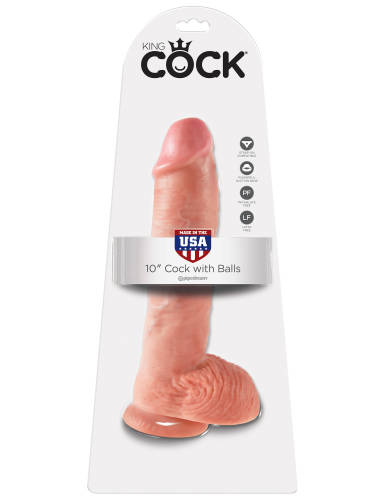 King Cock 10'' Cock with Balls