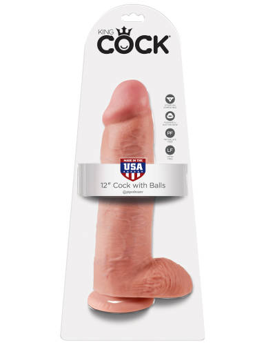 King Cock 12'' Cock with Balls