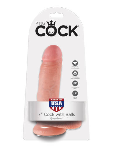 King Cock 7'' Cock with Balls