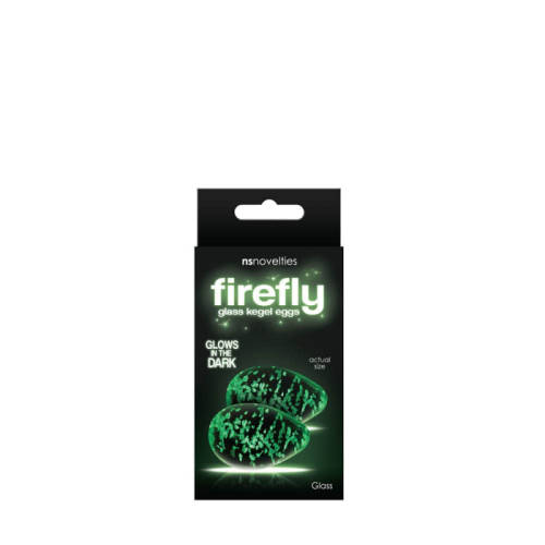 NS Novelties Firefly Glass Kegel Eggs Clear