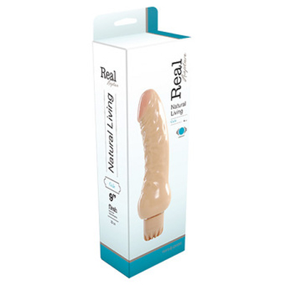REALISTIC VIBRATOR REAL RAPTURE GALE FLESH 9 inch