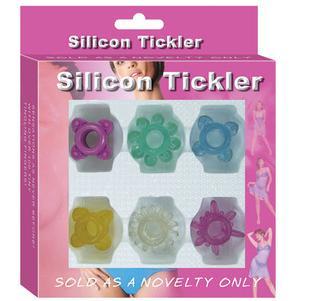 Set 6 inele erectie, SUPER STRETCHT MIX COLOR Silicon Tickler