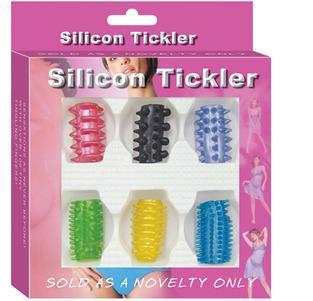 Set 6 mansoane ingrosare penis SUPER STRETCHT MIX COLOR Silicon Tickler