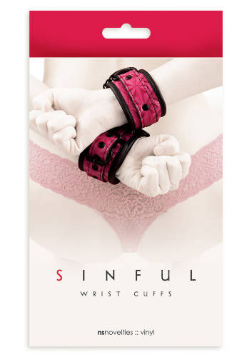 Sinful Wrist Cuffs Pink - Color Pink