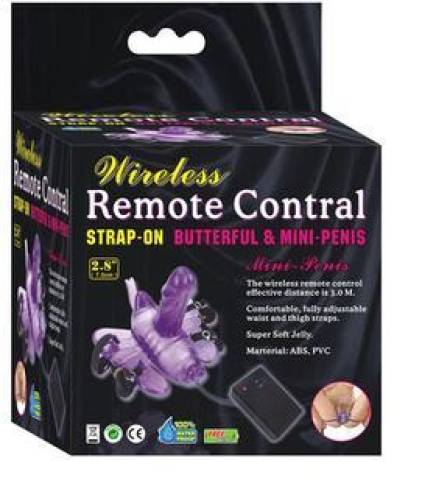 Strap On Waterproof Wireless Remote Control ButterFul&MiniPenis, 7cm