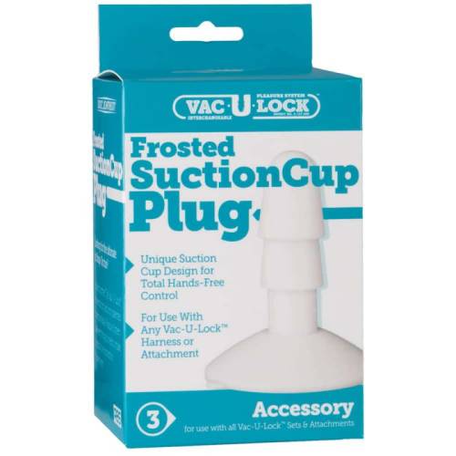 Suction Cup Plug - Clear Frost