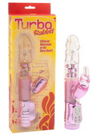 Turbo Rabbit Vibrator metallic-pink/clear