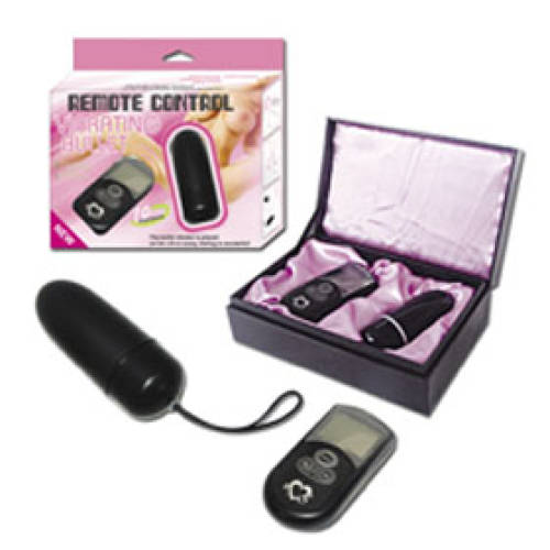Vibrating Bullet with remote control vibrator. Screen LCD high-tech command