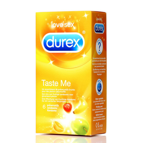 Durex Gusta-ma Prezervative cu Arome de Fructe pentru Extra Distractie 6 bucati