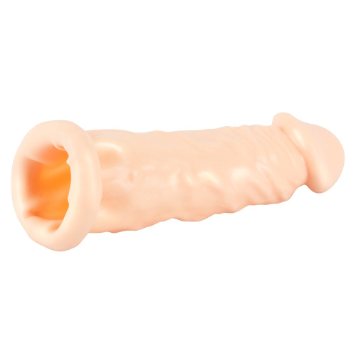 Extensie din Silicon pentru Penis Mai Mare cu 2.6 cm Gland Bombat si Vene Pronuntate
