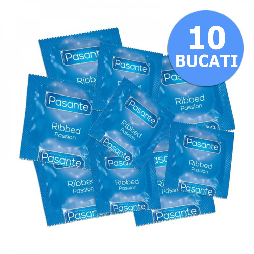 Pasante Pasiune Prezervative cu Striatii pentru Placere Extra Intensa 10 bucati