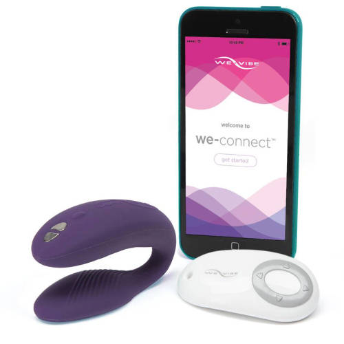 We-Vibe Sync Vibrator Ajustabil pentru Cupluri cu Telecomanda si Aplicatie - Violet