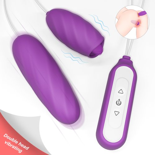 2 Oua Vibratoare Woody 9 Modes Licking&9 Modes Thrusting Silicon USB Mov Passion Labs