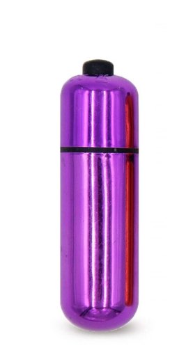 Bullet Vibrator Ava, 10 Moduri Vibratii, ABS, Mov Metalizat, 5.5 cm, Mokko Toys