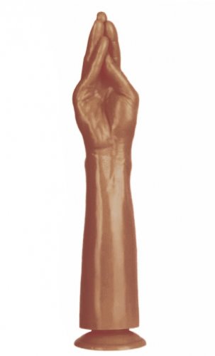 Dildo Fisting Naughty Hand, PVC, Caramel, 38.5 cm