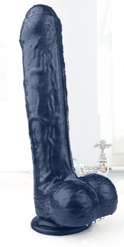 Dildo Realist Kylie Large Super Soft&Flexibil Negru 25 cm Passion Labs