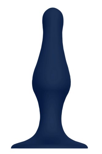 Dop Anal Cheeky Love Silicone Plug, Suction Cup, Albastru, 10.3 cm
