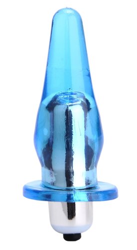 Dop Anal cu Glont Vibrator Basic Albastru 7 cm Mokko Toys