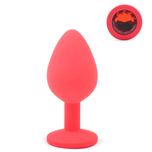 Dop anal mediu Diamond Red Mokko Toys