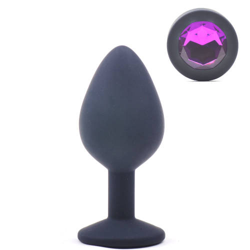 Dop anal mediu Silicon Diamond Purple Mokko Toys