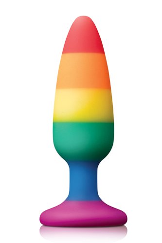 Dop Anal Rainbow Silicon Lichid 14 cm Colourful Love