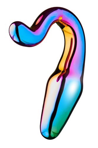 Dop Anal Sleek Tail, Sticla, Multicolor, 10.5 cm