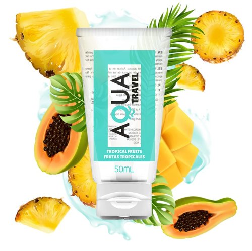 Lubrifiant Aqua Travel Aroma Fructe Tropicale 50 ml
