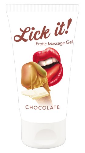 Lubrifiant Comestibil Lick-It Ciocolata Alba 50 ml
