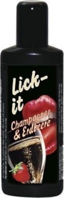 Lubrifiant Lick-It 50ml sampanie si capsuni