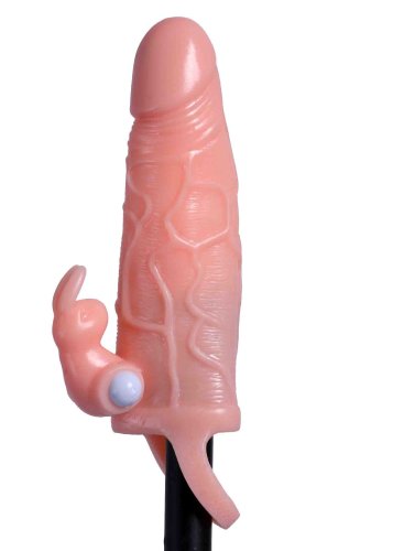 Prelungitor Penis Brave Man cu Vibratii +5 cm Natural