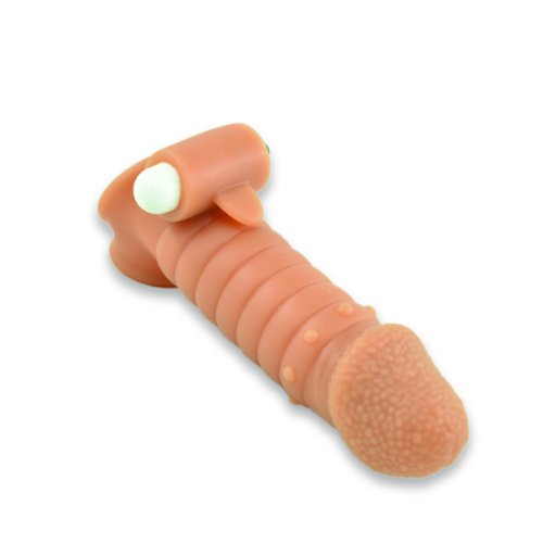 Prelungitor Penis Gerald +5 cm Silicon Lichid Maro 16 cm Mokko Toys