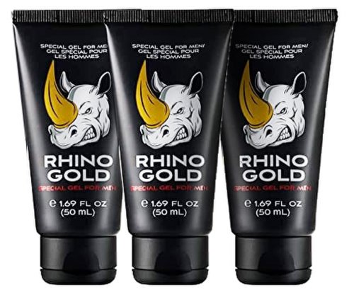 Set 3 Bucati - Gel Rhino Gold pentru Erectie si Potenta 50 ml