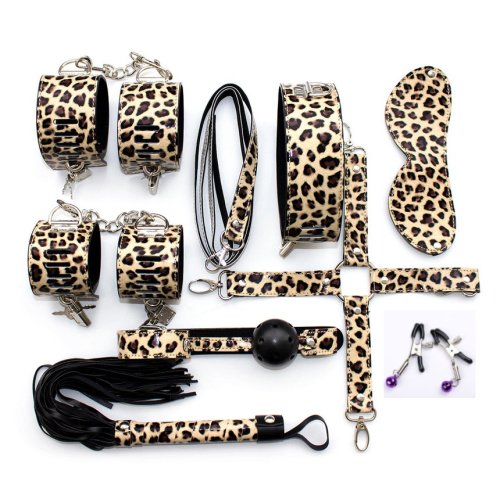 Set BDSM Be Wild 8 Piese Leopard Guilty Toys
