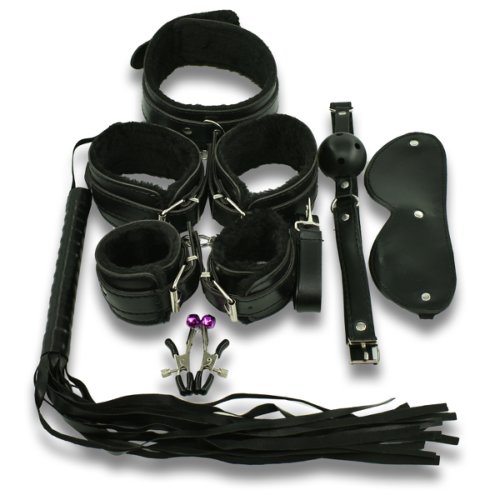 Set BDSM Restraint Me 8 Piese Negru Guilty Toys