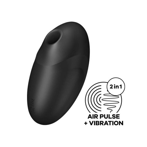 Stimulator Clitoris Vulva Lover 3 Air Pulse+Vibration, Silicon, USB, Negru