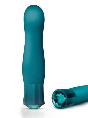 Vibrator Fierce Blue Topaz, 10 Moduri Vibratii, Silicon, USB, IPX7, Verde, 13.9 cm