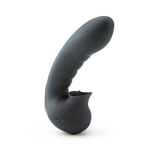 Vibrator pentru Deget Hobgoblin cu Stimulator Clitoris USB Negru