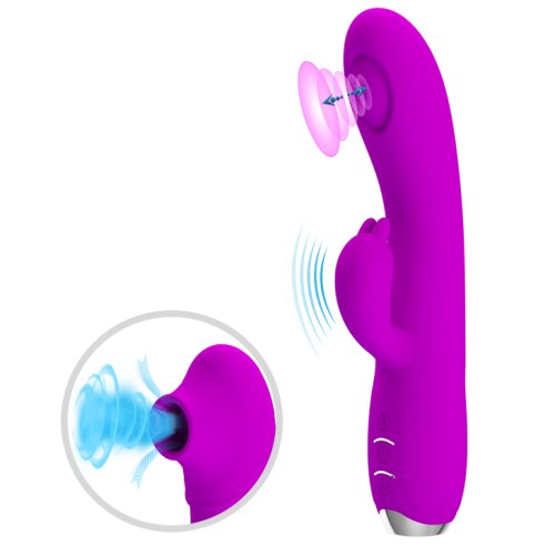 Vibrator Regina Vibrating&Tapping&Sucking Silicon Mov 19.8 cm