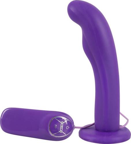 Vibrator Silicon Punctul G Violet 17 cm