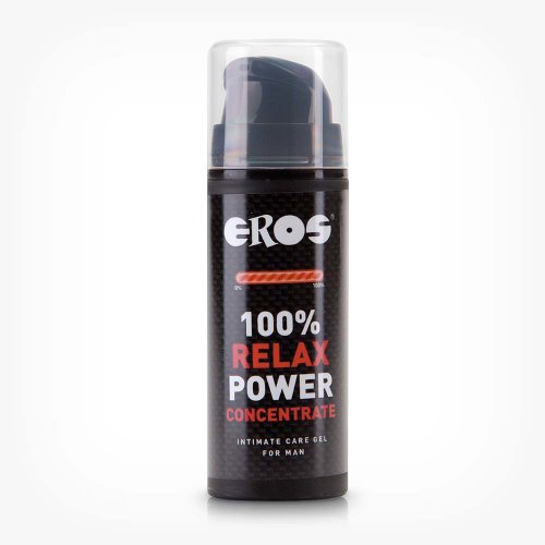 Gel lubrifiant Eros 100% Relax Power Concentrate MEN, pentru relaxare anala barbati, 30 ml